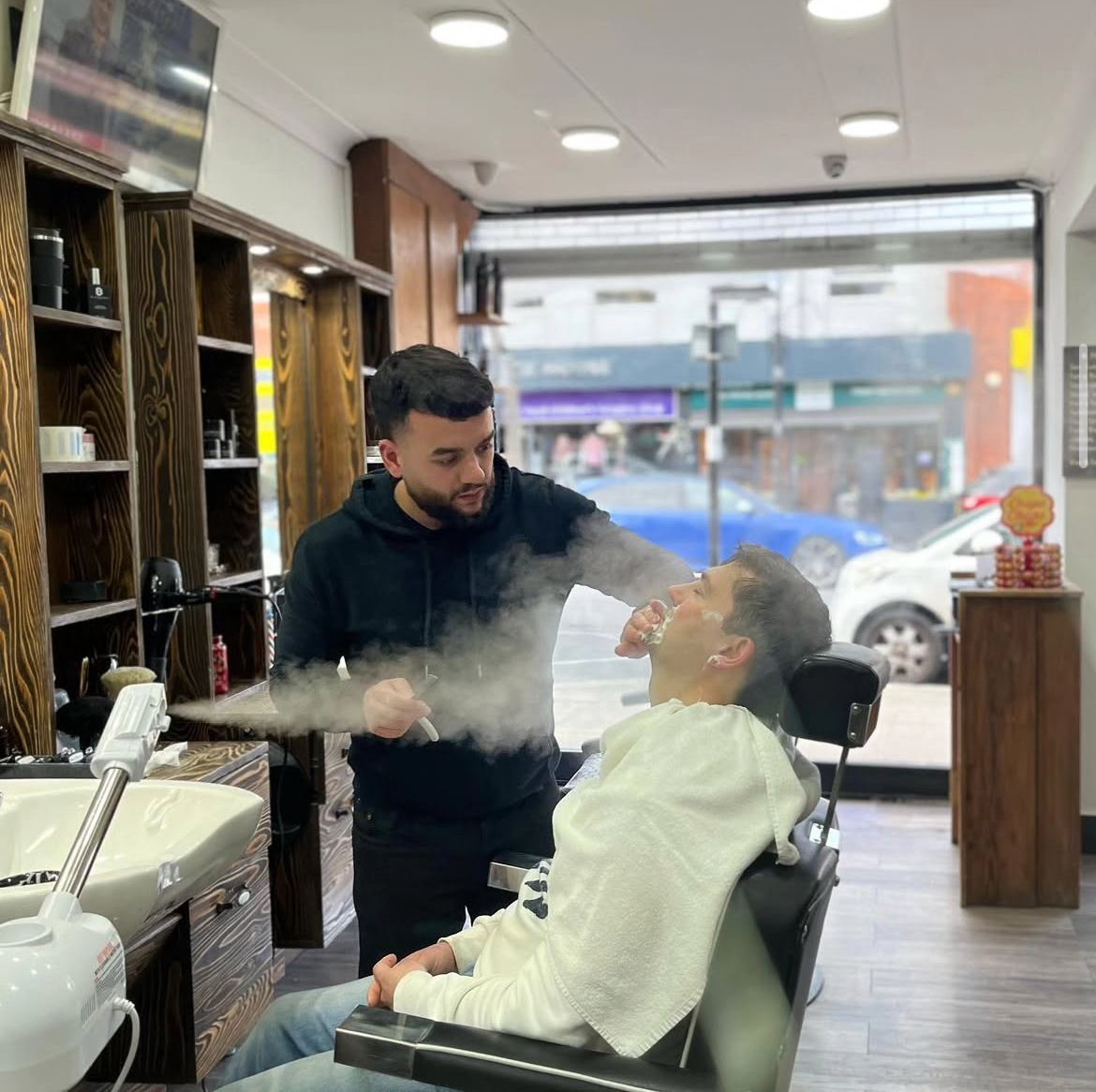 Inside Efes Barbers, Loughton
